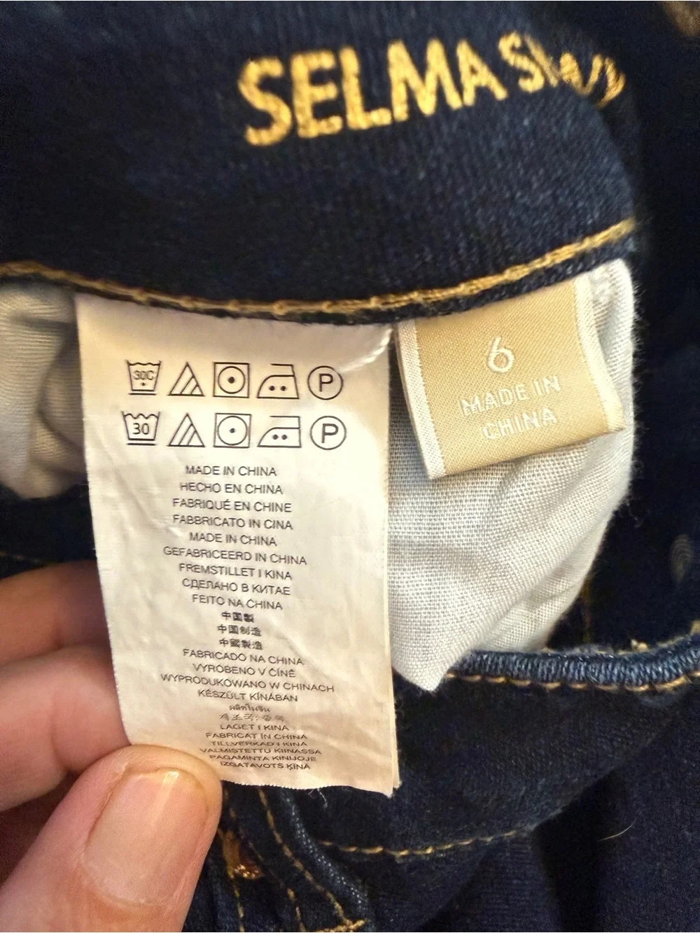 Michael Kors Women's Dark Indigo Skinny Jeans with Gold Hardware